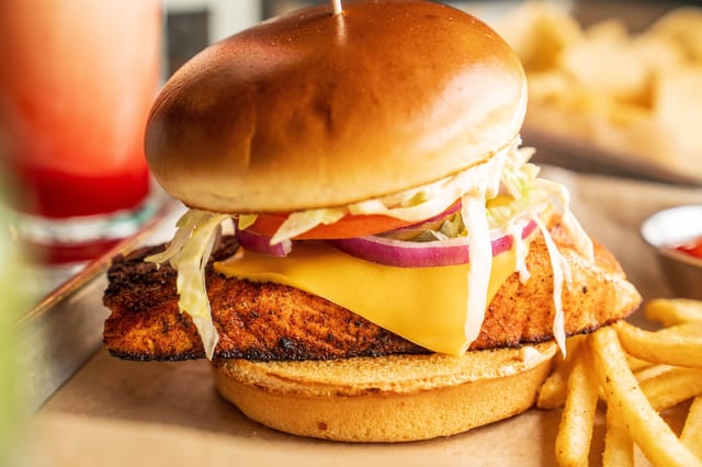 Salmon Sandwich.