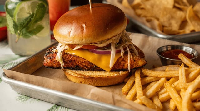 Malibu Chicken Sandwich.